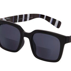 I Heart Eyewear, Bifocal Sunglasses, +1.50, Blk/Wt